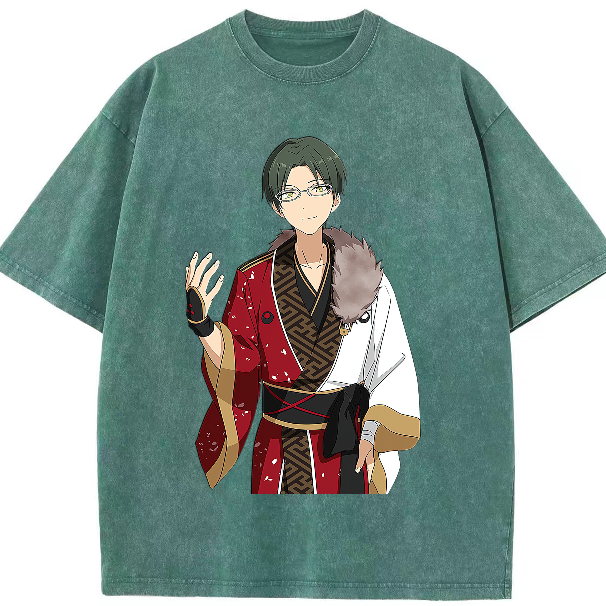 （画像用） あんさんぶるスターズ! Ensemble Stars 綿100% ヴィンテージ風 半袖Tシャツ（フロントプリント）